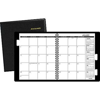 2016 AT A GLANCE Refillable Multi Year Monthly Planner, Black, (70 236 05)