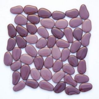 Solistone Freeform Glass Javaher 11 in. x 11 in. x 9.525 mm Purple Glass Mesh Mounted Mosaic Wall Tile (8.4 sq.ft./case) 8010