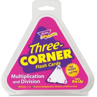 TREND Multiplication/Division Three Corner Flash Cards (2 Packs of 48