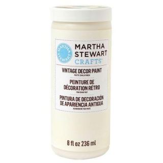 Martha Stewart Crafts Vintage Decor 8 oz. Ivory Matte Chalk Finish Paint 33522