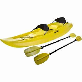 Lifetime, 10', 3 Man Manta Tandem Kayak, Yellow, with 2 Bonus Backrests