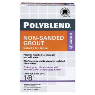 Polyblend Non Sanded Tile Grout 10lb by Custom Building Products