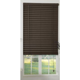 Style Selections 29 in W x 64 in L Mocha Vinyl Horizontal Blinds