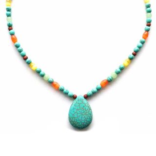 Every Morning Design Turquoise Vacation Necklace   15342919