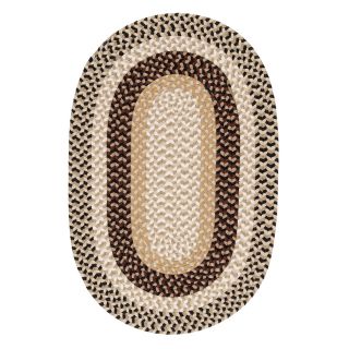 Colonial Mills Burmingham Neutral Tone Oval Indoor Braided Area Rug (Common: 4 x 6; Actual: 48 in W x 72 in L)
