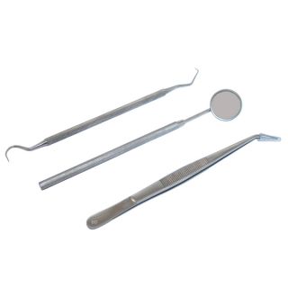 Defender Stainless Steel 3 piece Dental Instruments Set  