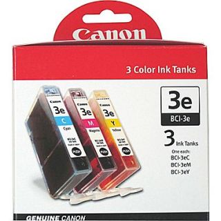 Canon BCI 3e C/M/Y Color Ink Cartridges (4480A263), Combo 3/pack