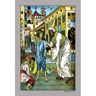 Buyenlarge Aladdin Accosted By Magician by Walter Crane Painting