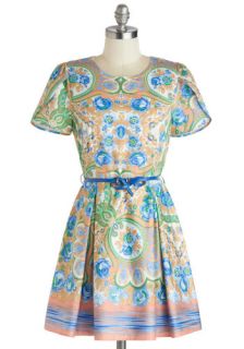 Flowers and Hours Dress  Mod Retro Vintage Dresses