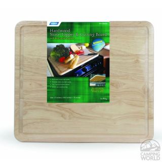 Hardwood Stove Topper/Cutting Board   Camco 43753   Counter & Stove Tops