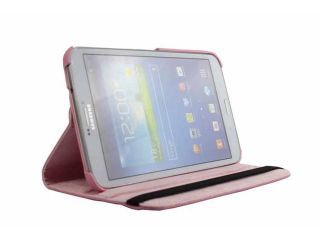 360° Rotating PU Leather Case Cove For Samsung Galaxy Tab 3 8" 8.0 T310 T311 T315  + Film & Stylus