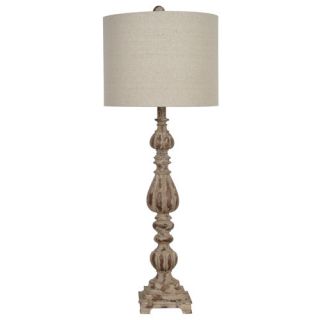 Crestview Slender Avian 34.5 H Table Lamp with Drum Shade