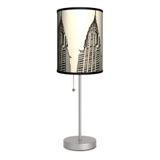 Artist Michael Mandolfo Chrysler Building 20 H Table Lamp with Drum