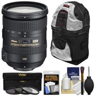 Nikon 18 200mm f/3.5 5.6G VR II DX ED AF S Nikkor Zoom Lens with 3 Filters + Sling Backpack + Kit for D3200, D3300, D5300, D5500, D7100, D7200 Camera