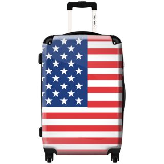 Murano by iKase American Flag 24 inch Hardside Spinner Upright