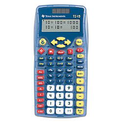 Texas Instruments TI 15 Calculator Blue