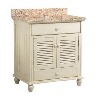 Foremost Cottage 31 in. W x 22 in. D Vanity with Vanity Top and Stone Effects in Santa Cecilia CTAASESC3122D
