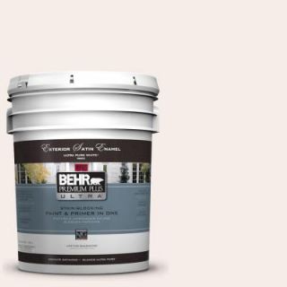 BEHR Premium Plus Ultra 5 gal. #W B 110 Soft Lace Satin Enamel Exterior Paint 985005
