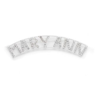 Silvertone White Crystal Mary Ann Name Pin   Shopping   The
