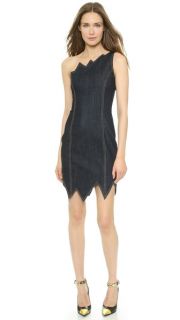 Moschino Cheap and Chic One Shoulder Denim Dress