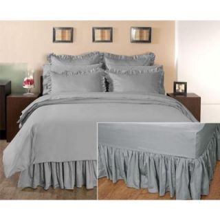 Home Decorators Collection Ruffled Grant Gray King Bedskirt 0854530270