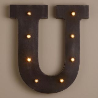 Letter U LED Battery Operated Marquee Light