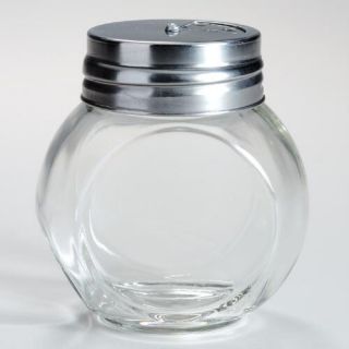 Round Spice Jars with Metal Shaker Lids, Set of 4