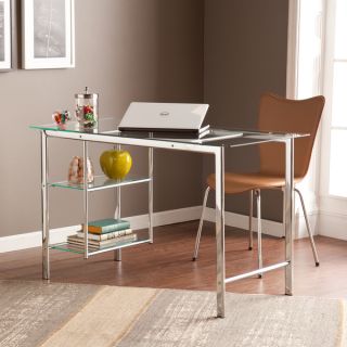 Upton Home Orsin Chrome/ Glass Desk