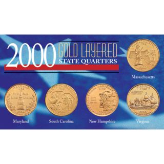 American Coin Treasures 24 karat 1999 and 2000 Gold Layered Statehood