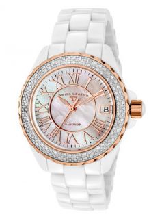 Karamica Mother Of Pearl Watch, 39mm by Swiss Legend