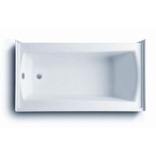 Aquatic Cooper 32 5 ft. Right Drain Acrylic Whirlpool Bath Tub in White 826541923284