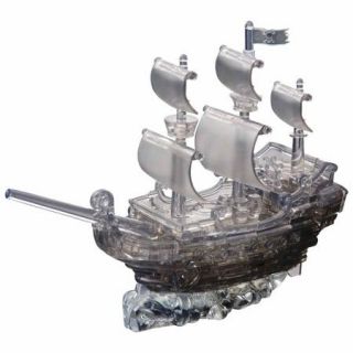 3D Crystal Puzzle, Black Pirate Ship