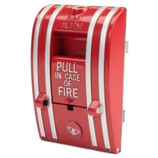 Edwards Signaling Fire Alarm Pull Station with Break Glass and Single Action   Die Cast Metal 270 SPO