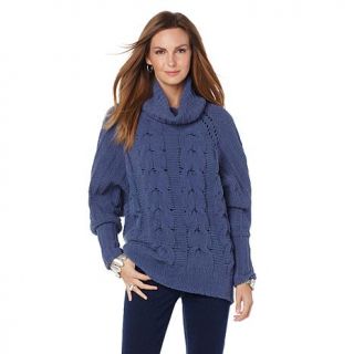 MarlaWynne Cozy Chenille Cable Sweater   7855598