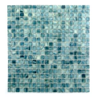 Abolos Honey Berries 0.63 x 0.63 Glass Mosaic Tile in Pearl Ocean