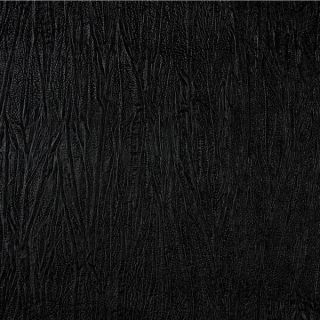 G377 Black Metallic Textured Faux Leather Upholstery (By The Yard