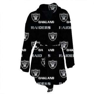 NFL For Her Facade Micro Fleece Robe   Raiders   7776501
