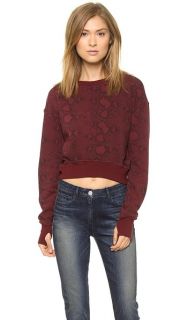 Pam & Gela Crop Long Sleeve Sweatshirt