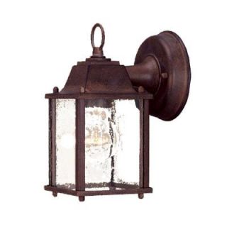 Acclaim Lighting Builder's Choice Collection 1 Light Burled Walnut Outdoor Wall Mount Light Fixture 5001BW/SD