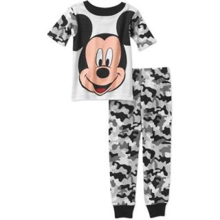 Mickey Baby Toddler Boy Short Sleeve Cotton Tight Fit Sleepwear Set