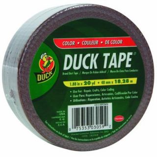 Duck 1.88 in. x 20 yds. Black All Purpose Duct Tape 392875