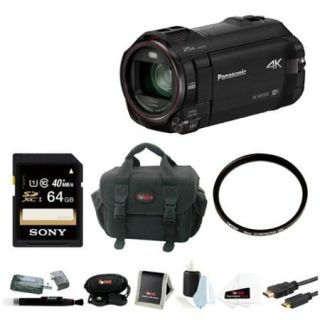 Panasonic 4K Ultra HD Camcorder with Built In Twin Video Camera and 64GB Kit