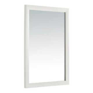 Simpli Home Urban Loft 30 in. L x 22 in. W Wall Mirror in White Lacquer NL URBAN SW M 3A