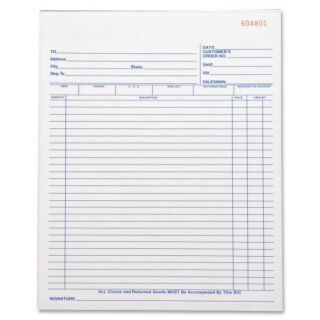 50 Sheet All Purpose Triplicate Form Book by Business Source