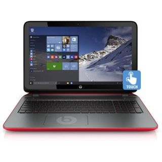 HP Vibrant Red/Twinkle Black 15.6" Beats Special Edition15 P390NR Laptop PC with AMD Quad Core A10 7300 Processor, 8GB Memory, Touchscreen, 1TB Hard Drive and Windows 10 Home