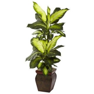 Nearly Natural 45 in. H Golden Dieffenbachia with Decorative Planter 6731