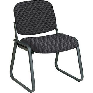 Office Star™ Custom Sled Base Armless Guest Chair, Graphite