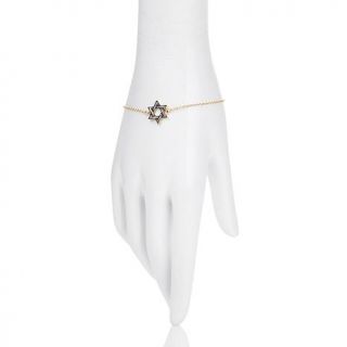 Rarities: Fine Jewelry with Carol Brodie 0.21ct White Zircon Star of David 8" V   7596486