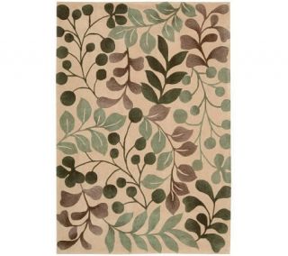 Handtufted 36 x 56 Graphic Leaves Rug by Valerie —