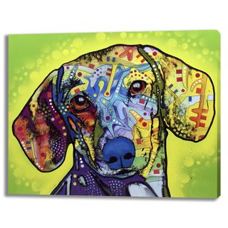 Dean Russo Dachshund Gallery Wrapped Canvas   Shopping